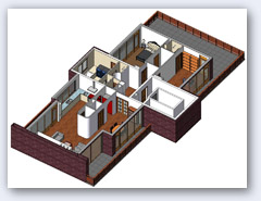 Appartementen in 3D